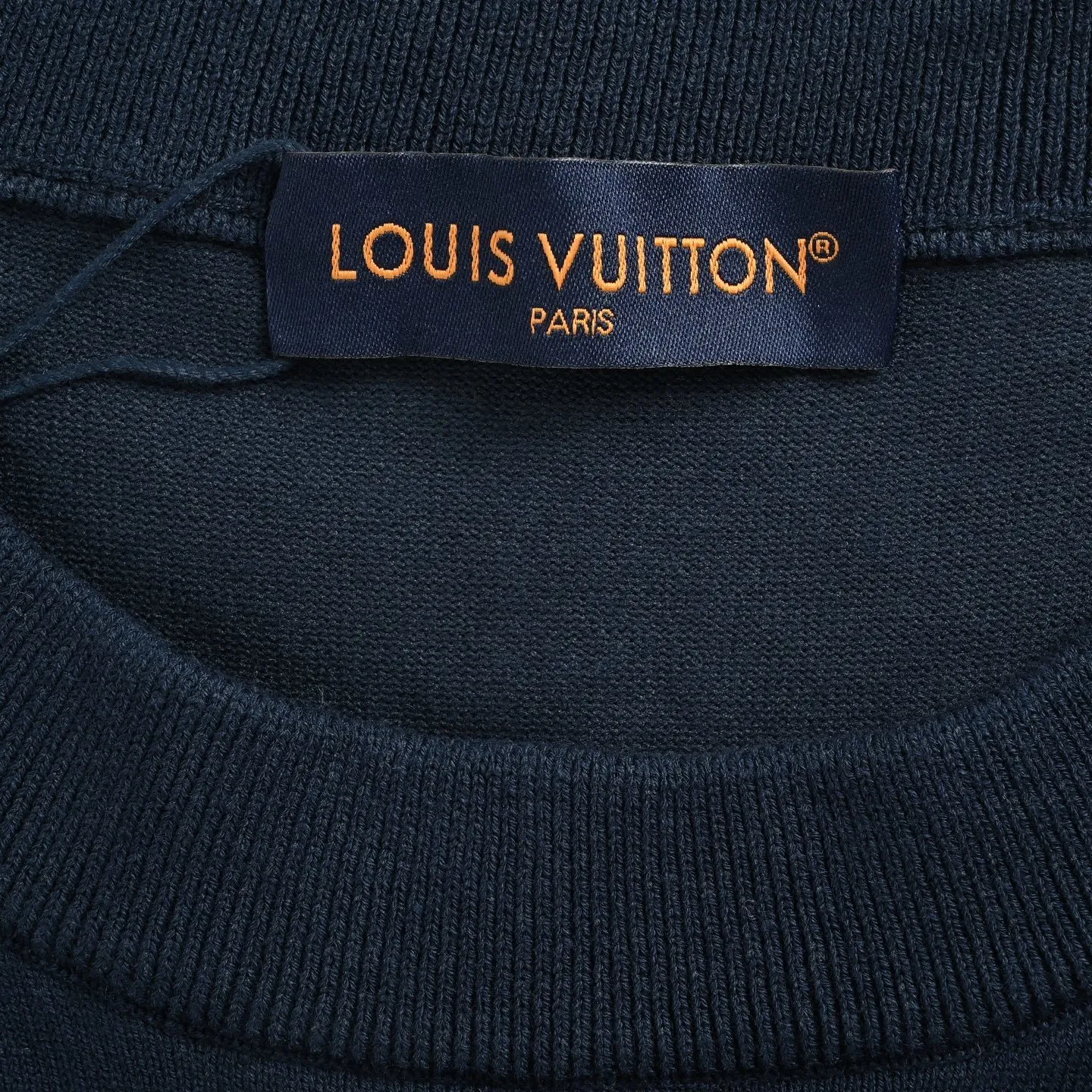 Louis Vuitton/Louis Vuitton knitted jacquard splicing nylon inlay short sleeves